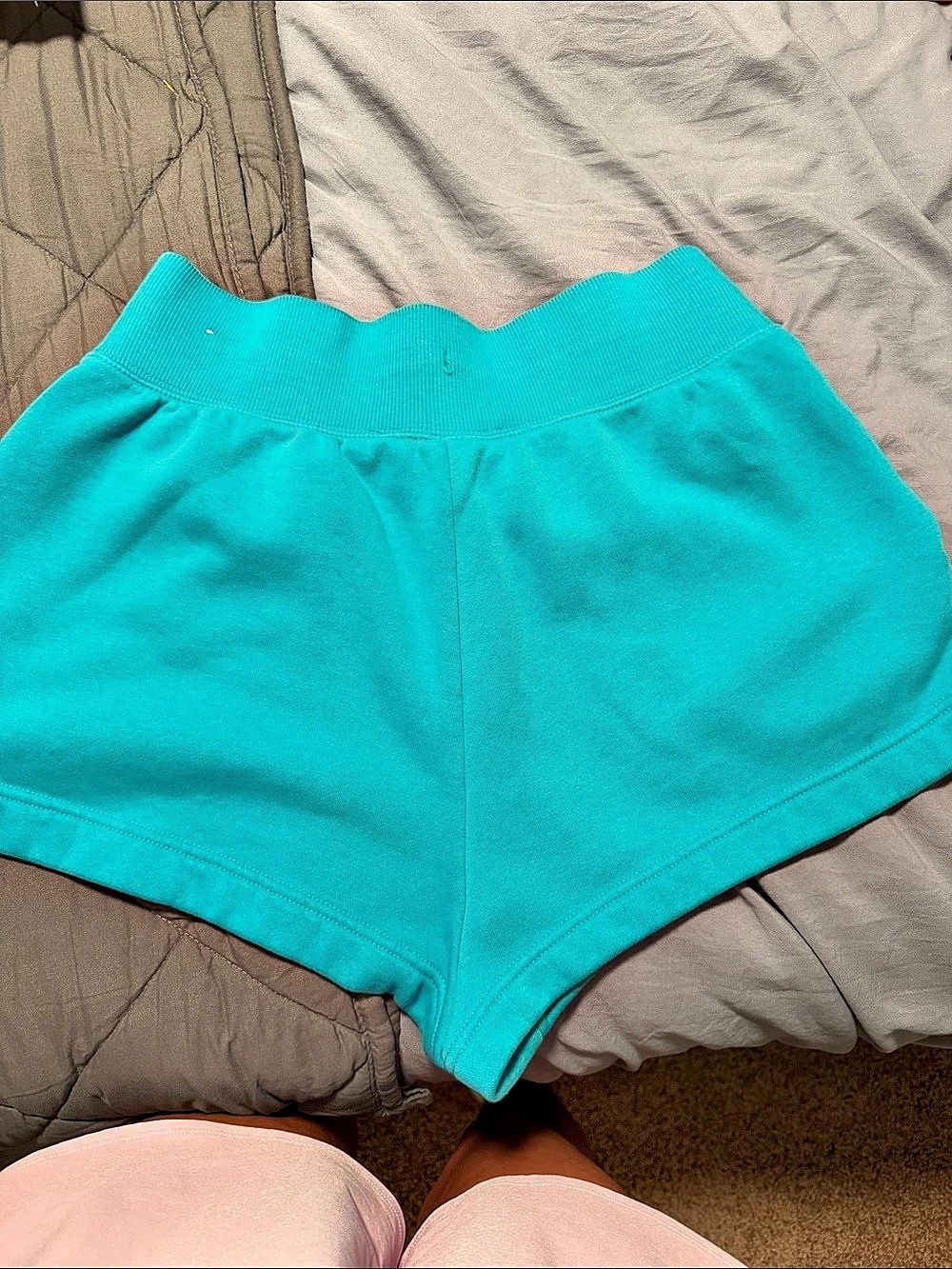 Nike Phoenix Fleece Shorts Women's Athletic Shorts in Blue - Picture 2 of 4